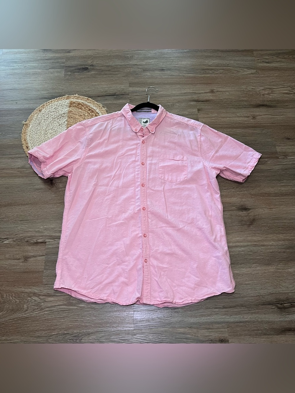 COLOURS Alexander Julian Organic Cotton Mens Short Sleeve Shirt READ DESC